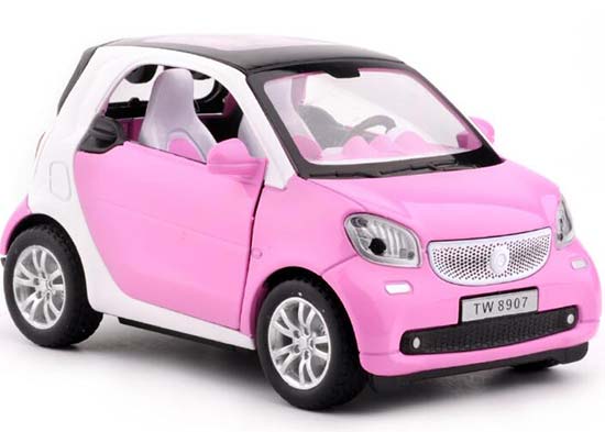 Diecast Smart Fortwo Toy 1:32 Scale Pink / Blue / White / Red