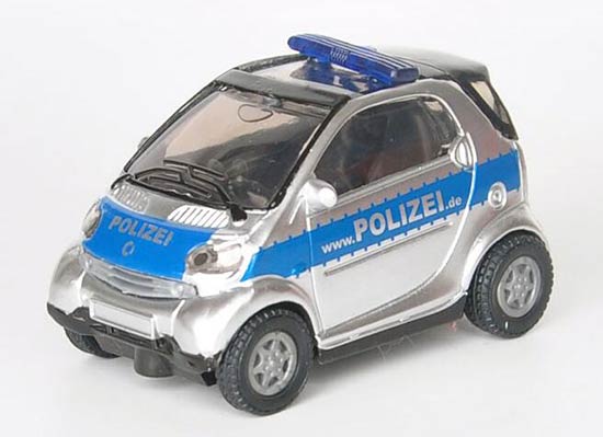 Diecast Smart Fortwo Kids Toys Police 1:50 Silver SIKU 1302
