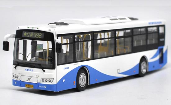 Diecast SunWin Shanghai City Bus Model NO.992 White 1:43 Scale