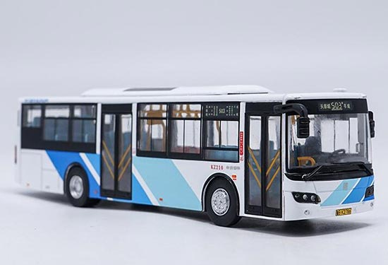 Diecast SunWin Qingdao City Bus Model NO.503 Blue 1:64 Scale