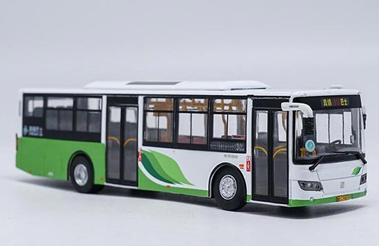 Diecast SunWin Qingdao City Bus Model NO.30 Green 1:64 Scale