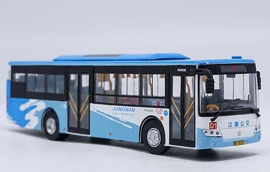 Diecast SunWin Nanjing City Bus Model NO.D1 Blue 1:64 Scale
