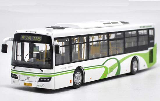 Diecast SunWin ShangHai City Bus Model NO.716 White 1:43 Scale