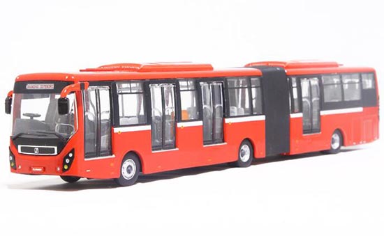 Diecast SunWin SWB6180 Articulated City Bus Model 1:64 Red