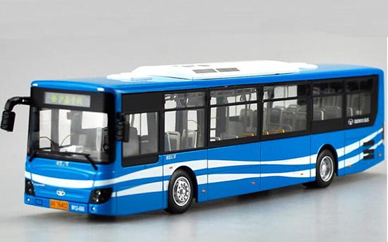Diecast Daewoo ShangHai City Bus Model 1:43 Scale Blue