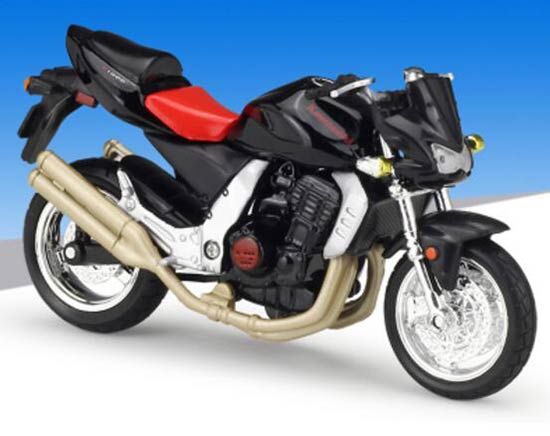 Diecast Kawasaki Z1000 Motorbike Model Black 1:18 By Maisto