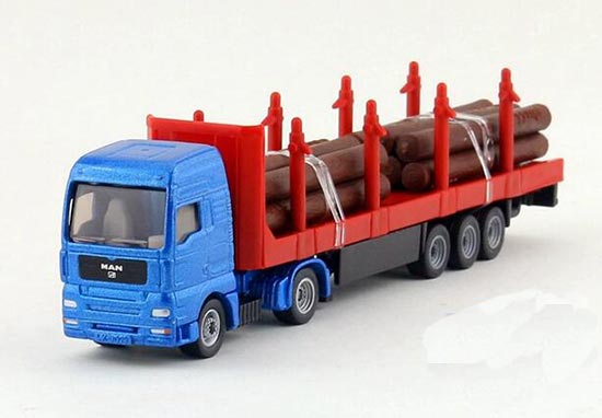 Diecast MAN Log Truck Toy Blue-Red SIKU 1659