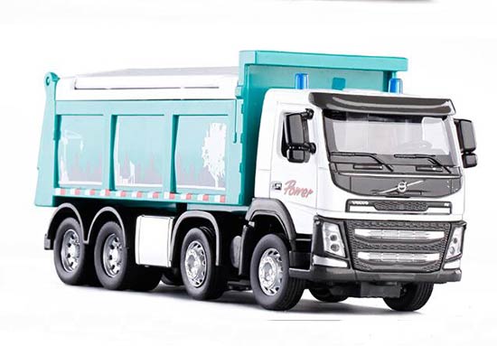 Diecast Volvo Dump Truck Toy Black / Green
