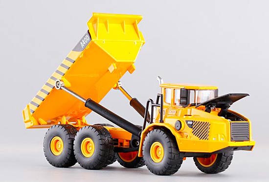 Diecast Volvo Dump Truck Toy Yellow