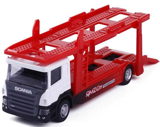 Diecast Scania Cars Transporter Model Red 1:64 Scale