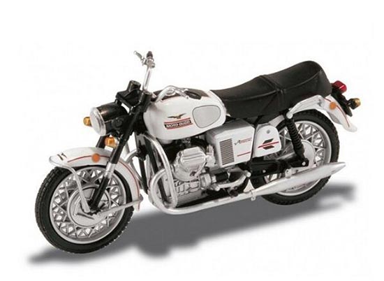 Diecast Moto Guzzi V7 Special 1968 Model 1:22 White By Starline