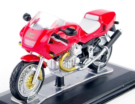 Diecast Moto Guzzi Daytona 1000 1992 Model Red 1:22 By Starline