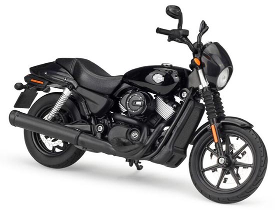 Diecast 2015 Harley Davidson Street 750 Model 1:12 Black