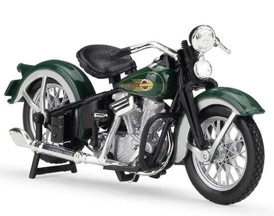 Diecast 1936 Harley Davidson EL Knucklehead Model 1:18 Green