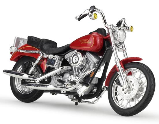 Diecast 1997 Harley Davidson FXDL Dyna Low Rider Model 1:18 Red