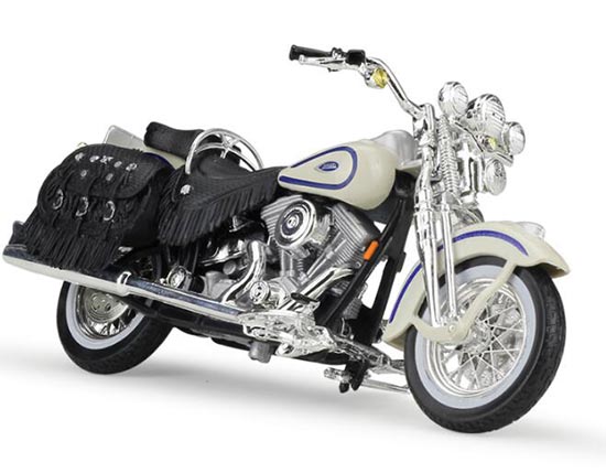 Diecast 1997 Harley Davidson FLSTS Heritage Springer 1:18 White