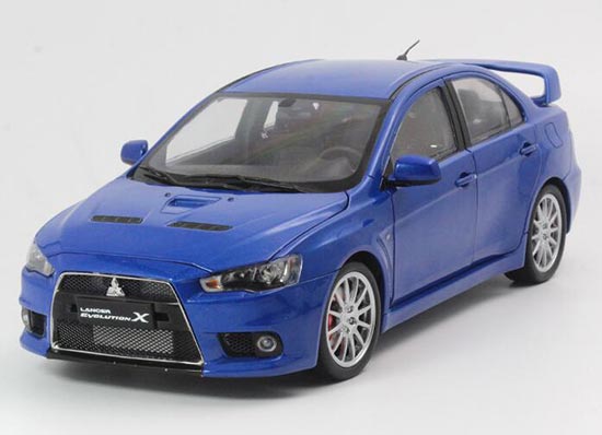 Diecast Mitsubishi Lancer Evolution X Model White / Red / Blue