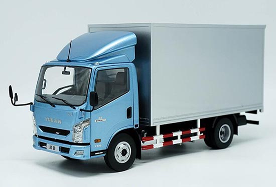 Diecast Naveco YUEJIN C300 Box Truck Model 1:18 Scale Blue