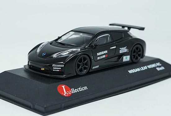 Diecast Nissan Leaf Nismo RC Model Black 1:43 By J-Collection