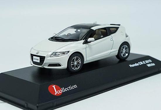 Diecast Honda CR-Z Model 1:43 White / Silver By J-Collection