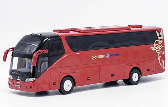 Diecast Higer A90 Coach Bus Model 1:42 Scale Red