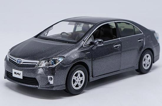 Diecast Toyota Sai Car Model 1:30 Scale Gray