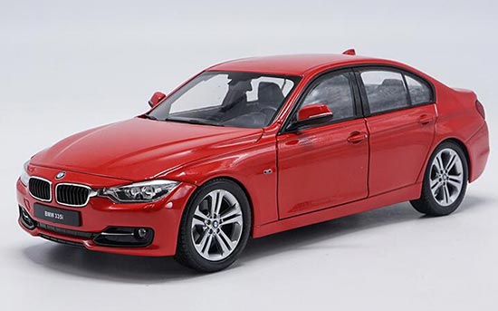 Diecast BMW 335i Car Model 1:18 Scale Red By Welly