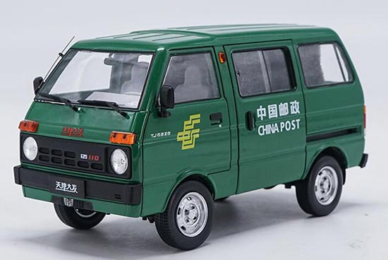 Diecast Huali TJ110 Dafa Van Model China Post 1:18 Scale Green