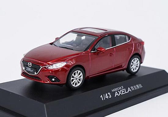 Diecast Mazda 3 Axela Car Model 1:43 Scale Red