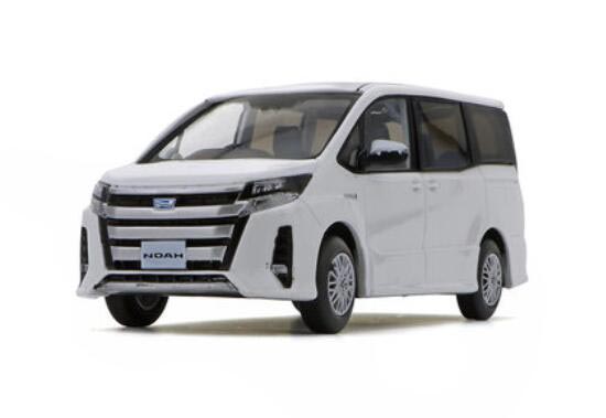 Diecast Toyota Noah MPV Model 1:30 White / Black / Silver