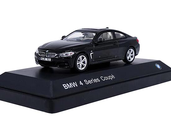 Diecast BMW 4 Series Coupe Model White / Black 1:43 Scale