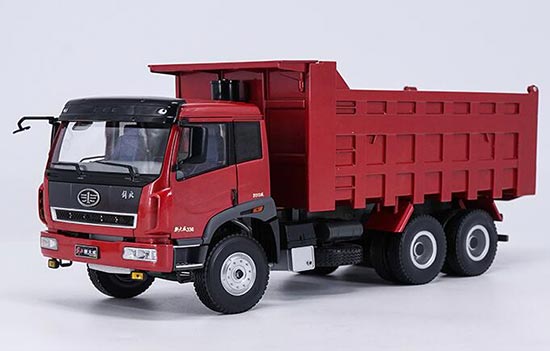 Diecast 2010 FAW Jiefang Dump Truck Model 1:24 Scale Red