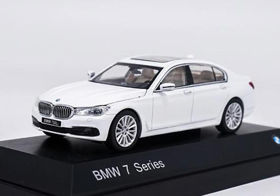 Diecast BMW 7 Series 750Li Model 1:43 Scale White / Black