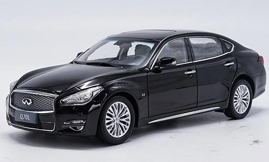 Diecast 2015 Infiniti Q70L Model 1:18 Scale Black / White