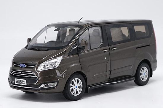 Diecast Ford Tourneo MPV Model 1:18 Brown / White / Black