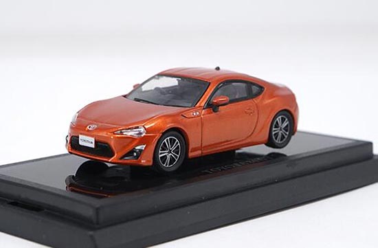 Diecast Toyota 86 GT Model 1:64 Scale Black / White / Orange