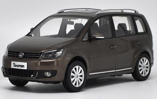 Diecast Volkswagen Touran Model 1:18 Scale Brown