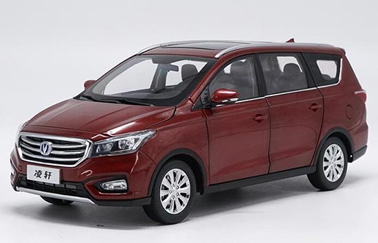 Diecast Changan Linmax MPV Model 1:18 Scale Red / Brown / White