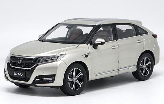 Diecast 2017 Honda UR-V SUV Model 1:18 Scale White / Silver