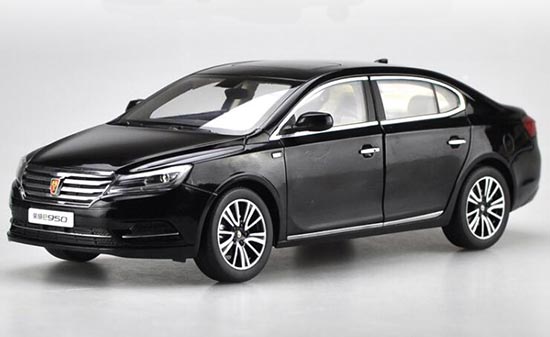 Diecast Roewe E950 Car Model Black 1:16 Scale