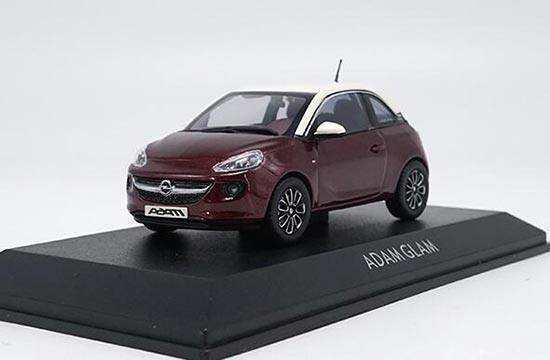 Diecast Opel Adam Glam Model 1:43 Scale Wine Red