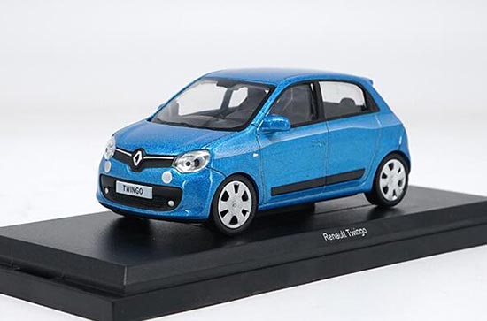 Diecast Renault Twingo Model Blue / Brown 1:43 Scale By NOREV