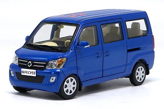 Diecast Dongfeng CV03 Van Model 1:24 Blue / Red / Champagne