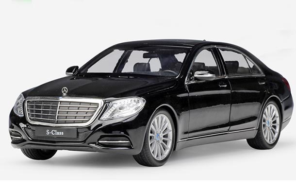 Diecast Mercedes Benz S500 Model 1:24 Black /White By Welly