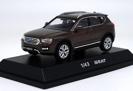 Diecast Haval H7 Model 1:43 Scale Brown / White