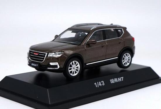 Diecast Haval H7 Model Brown / White 1:43 Scale