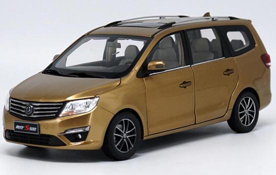 Diecast Dongfeng S500 MPV Model 1:18 Scale Golden