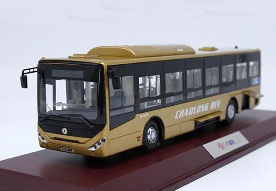 Diecast Dongfeng Chaolong BEV City Bus Model Golden 1:42 Scale