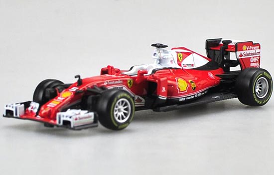 Diecast Ferrari SF16-H Model NO.5 Red 1:43 By Bburago