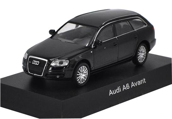 Diecast Audi A6 Avant Model 1:64 Gray / Black / White By Kyosho